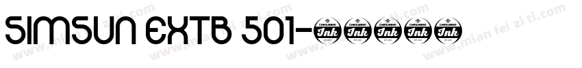 SimSun ExtB 501字体转换
